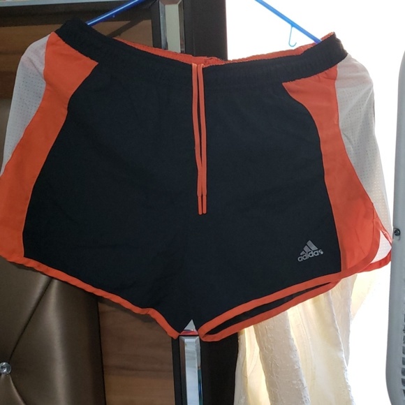 Adidas  athletc shorts Orange and black small - Picture 8 of 8